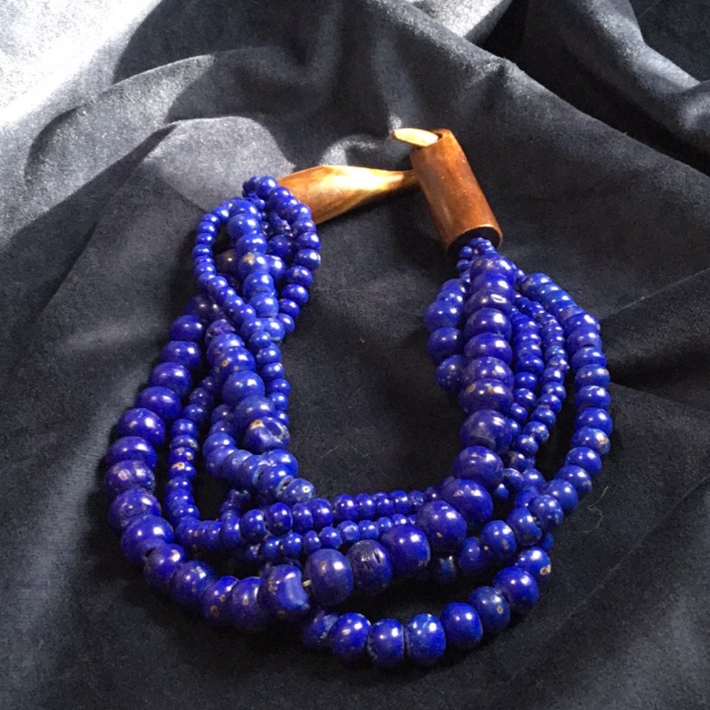 Royal blue necklace